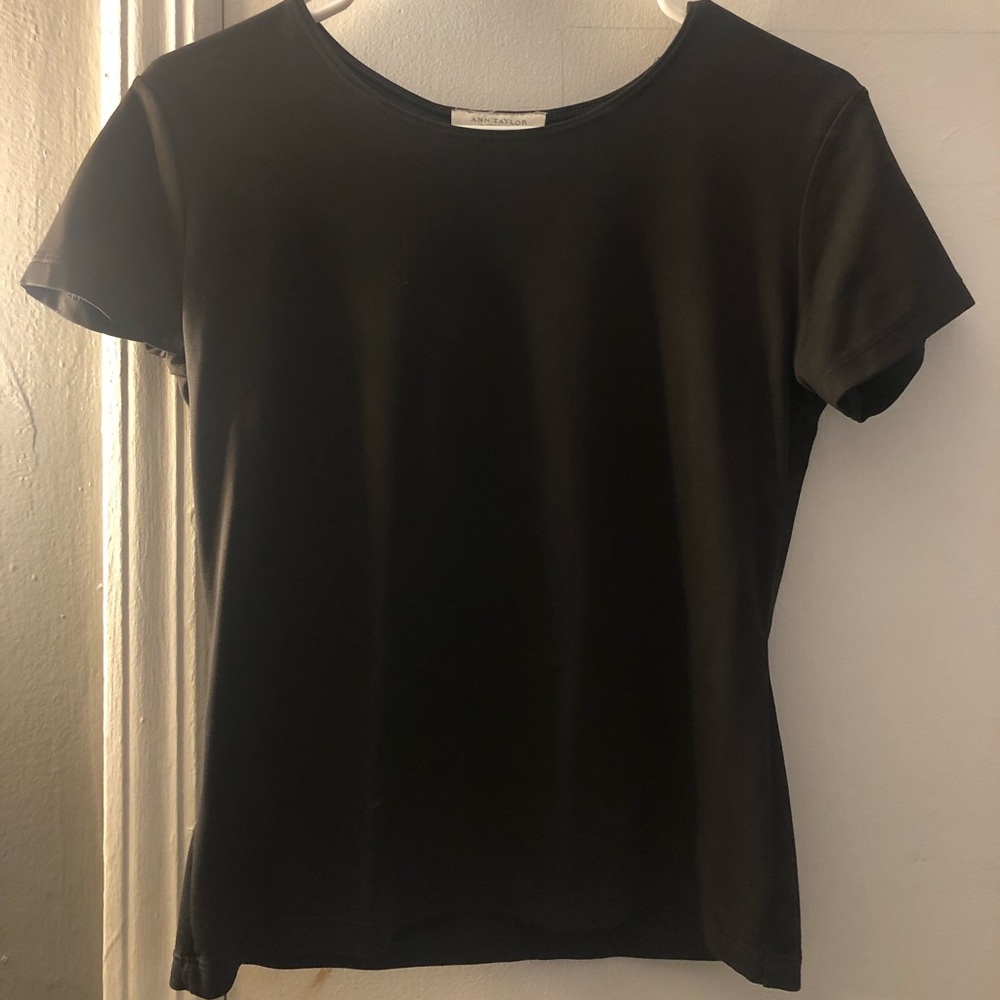 Ann Taylor Dark Brown Blouse